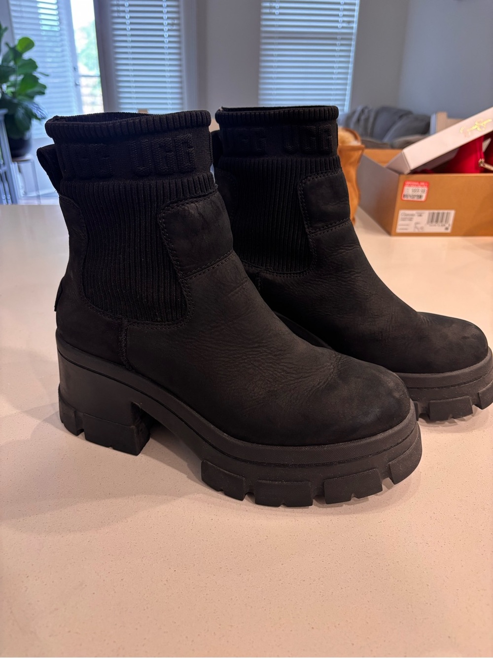 UGG Black Brooklyn Chelsea Moxy Boots